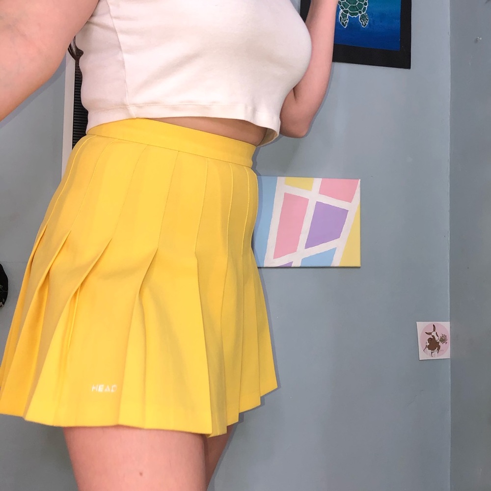 Pleated skater skirt